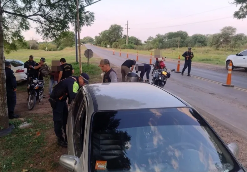 Intentaba pasar droga, fue interceptado en el control policial entre Chaco y Formosa, termino detenido