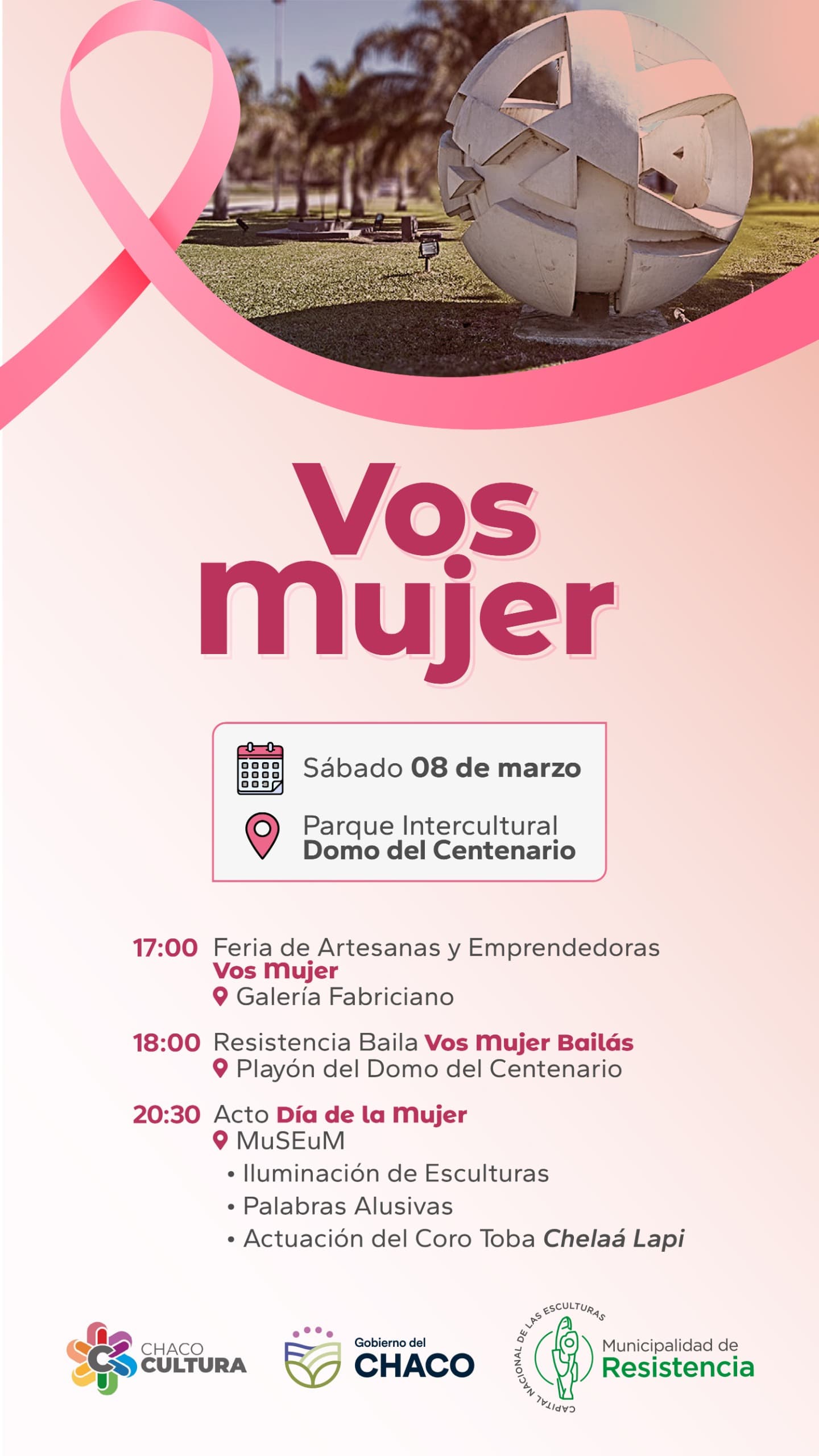 Resistencia conmemora el #8M con “Vos Mujer”