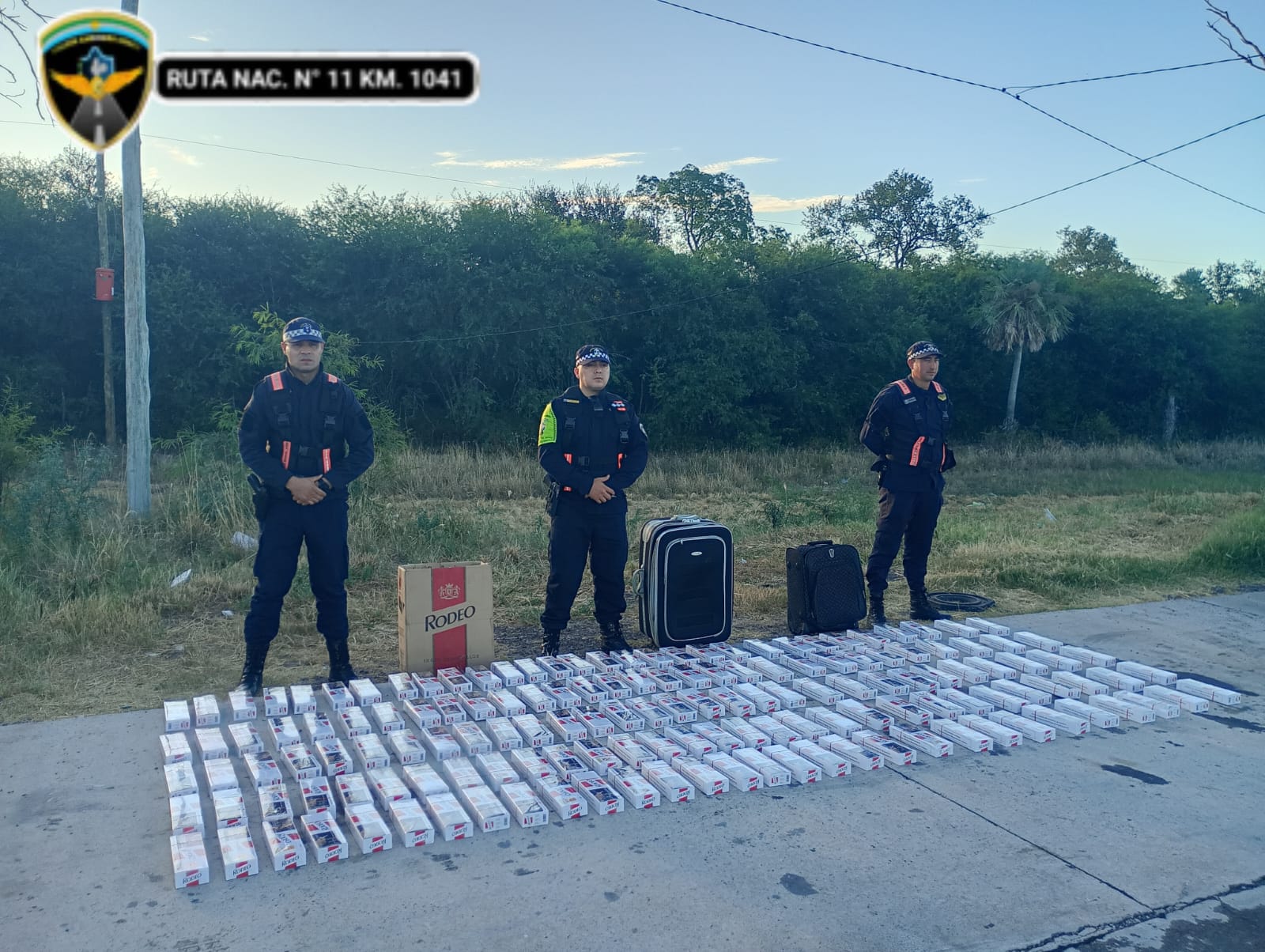 Caminera incauto cigarrillos ilegales valuados en las de $2 millones e intervino carga por documentación vencida