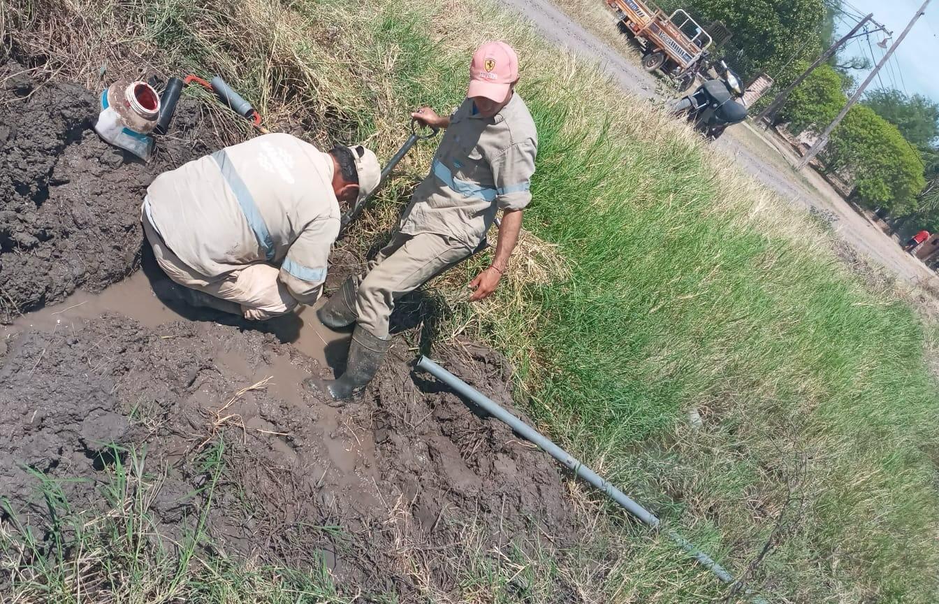 Colonia Elisa: SAMEEP ejecuta obras claves para mejorar presión de agua