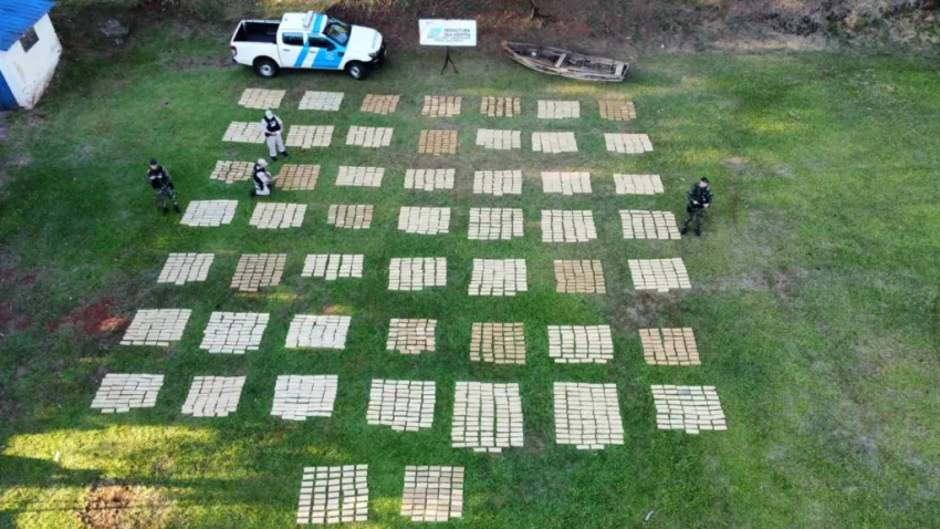 Misiones: secuestran más de 1500 kilos de marihuana con un valor superior a 4 millones de pesos