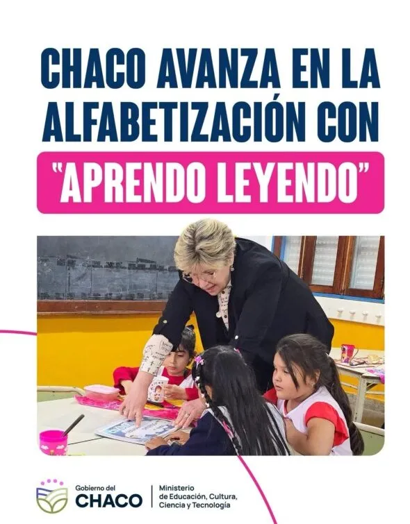 Educación con nuevos rumbos: llega a Chaco el programa “Aprendo leyendo”