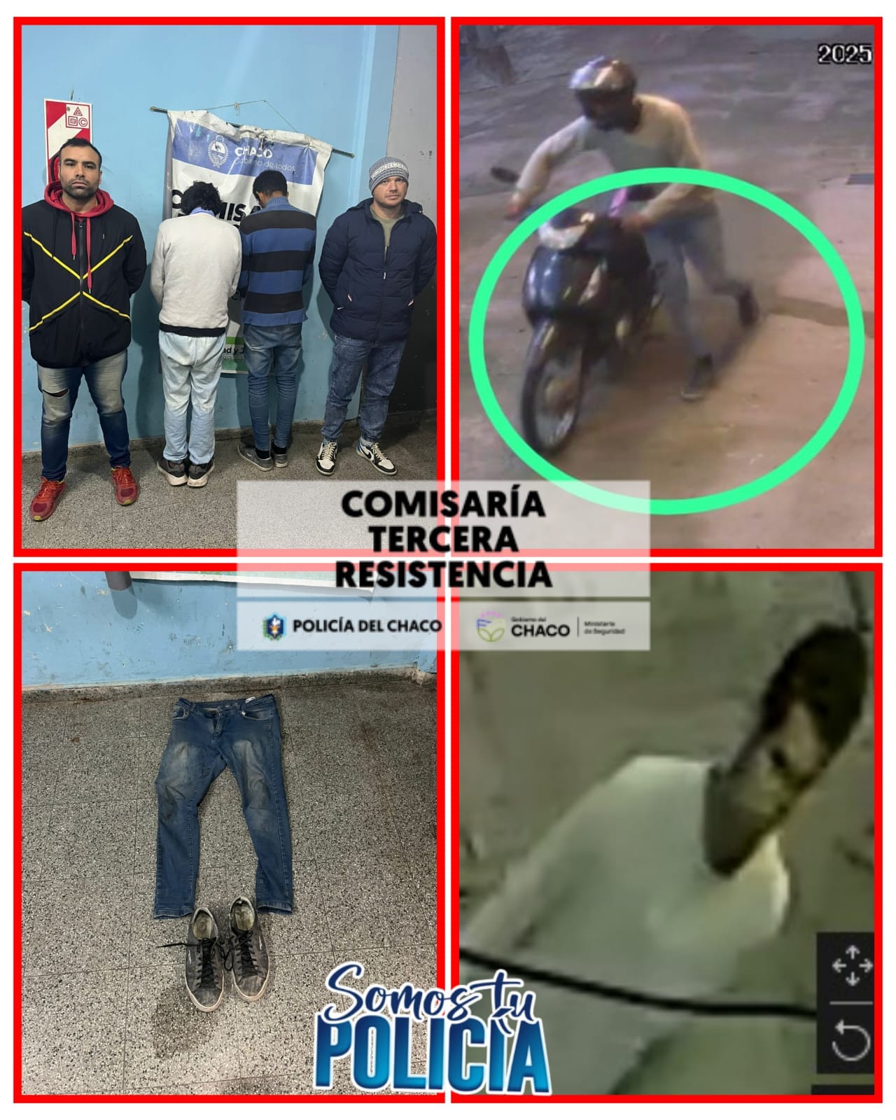 Resistencia: detienen a dos implicados por el robo de una motocicleta afuera de una panadería