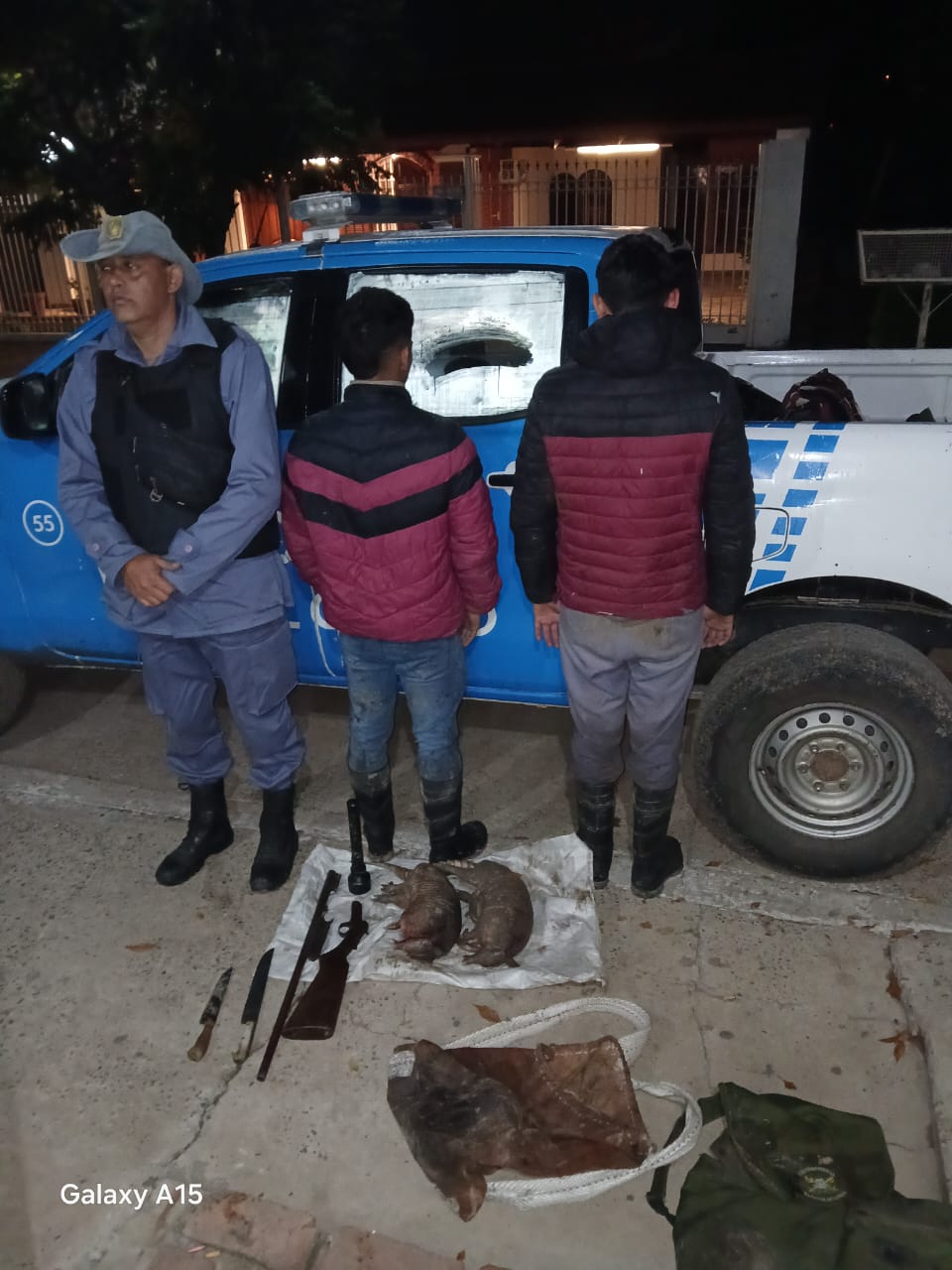 Cuatro hombres fueron interceptados en dos operativos rurales