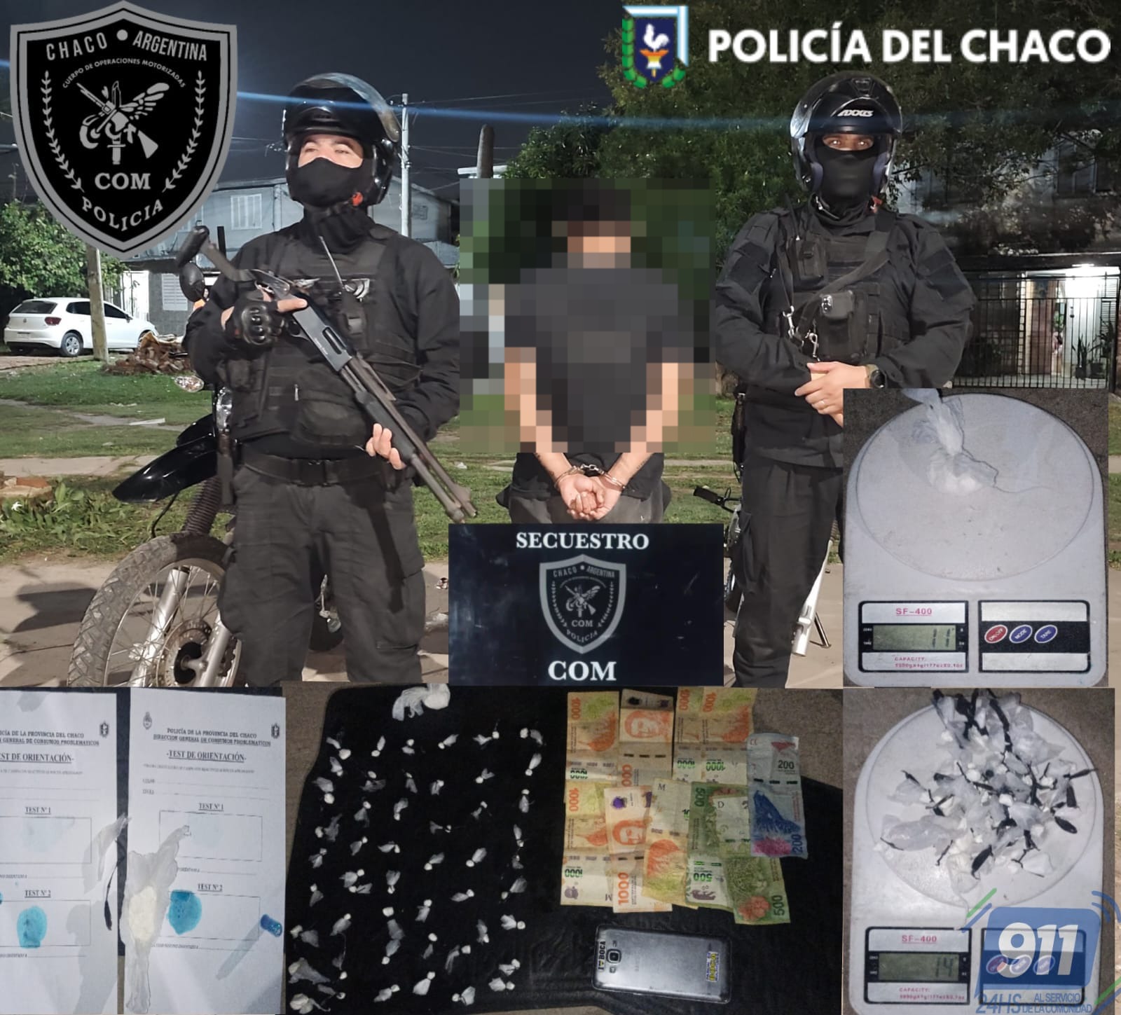 Motorizados dan con presunto dealers en plena calle de la ciudad