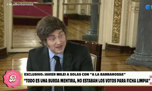 Javier Milei denunció un acuerdo entre Mauricio Macri y Cristina Kirchner por Ficha Limpia