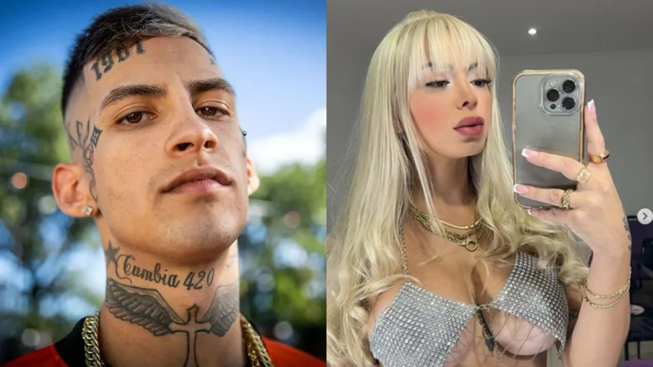 Vinculan a L-Gante con una mujer que «tiene el mismo look que Wanda Nara pero es 20 años menor”