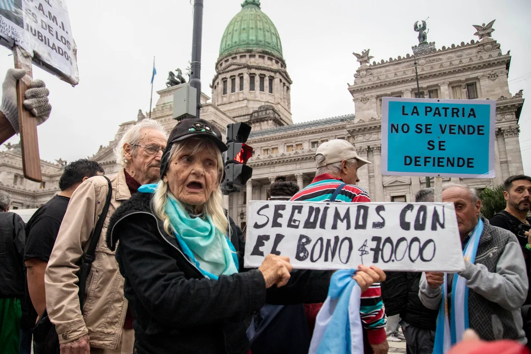 Este miércoles, nueva movilización de jubilados frente al Congreso