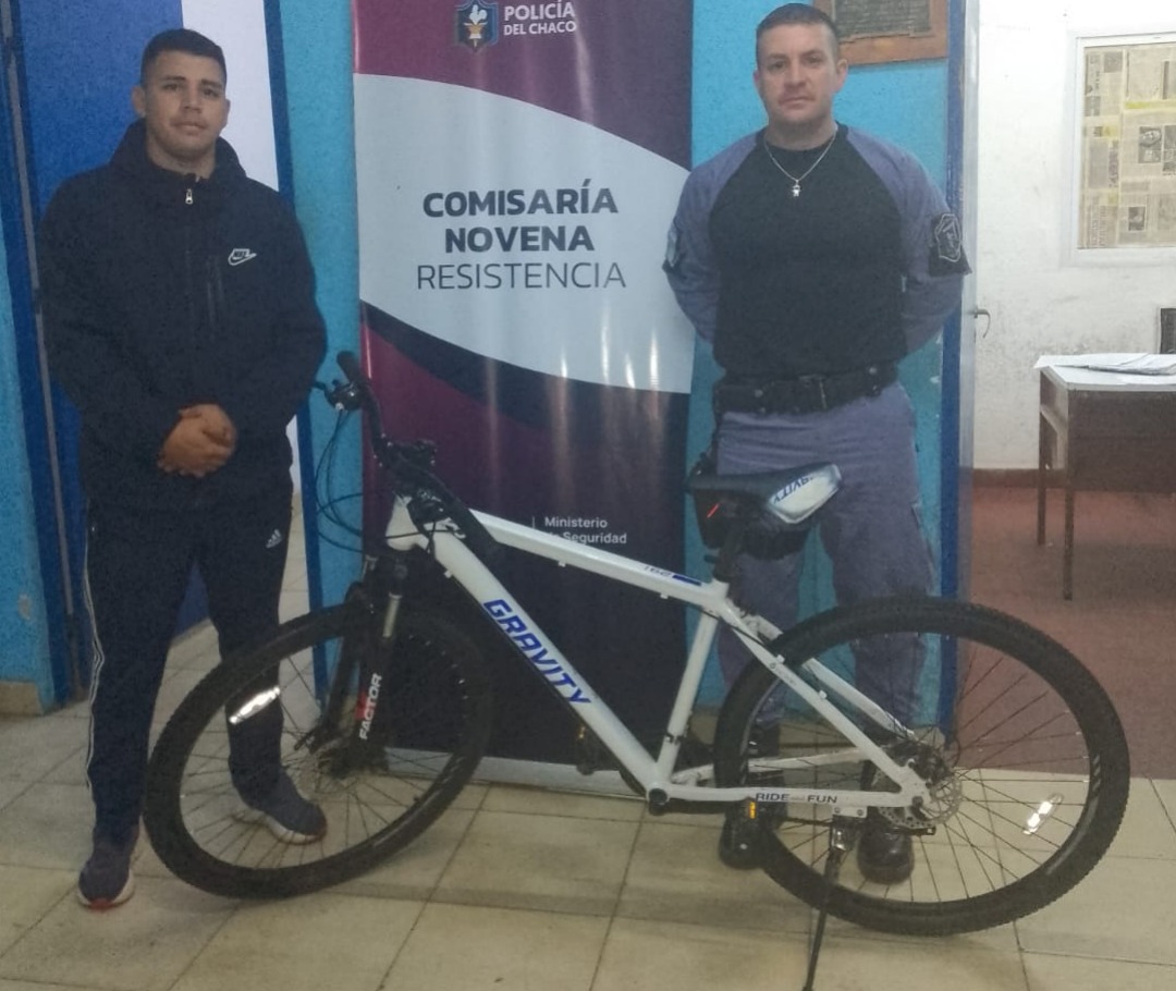 Resistencia: recuperan y restituyen bicicleta robada