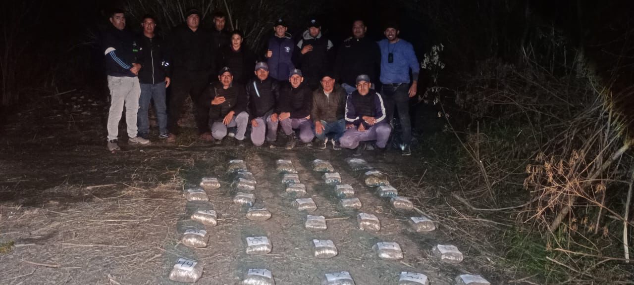 Incautaron casi 49 kilos de marihuana en Villa Río Bermejito