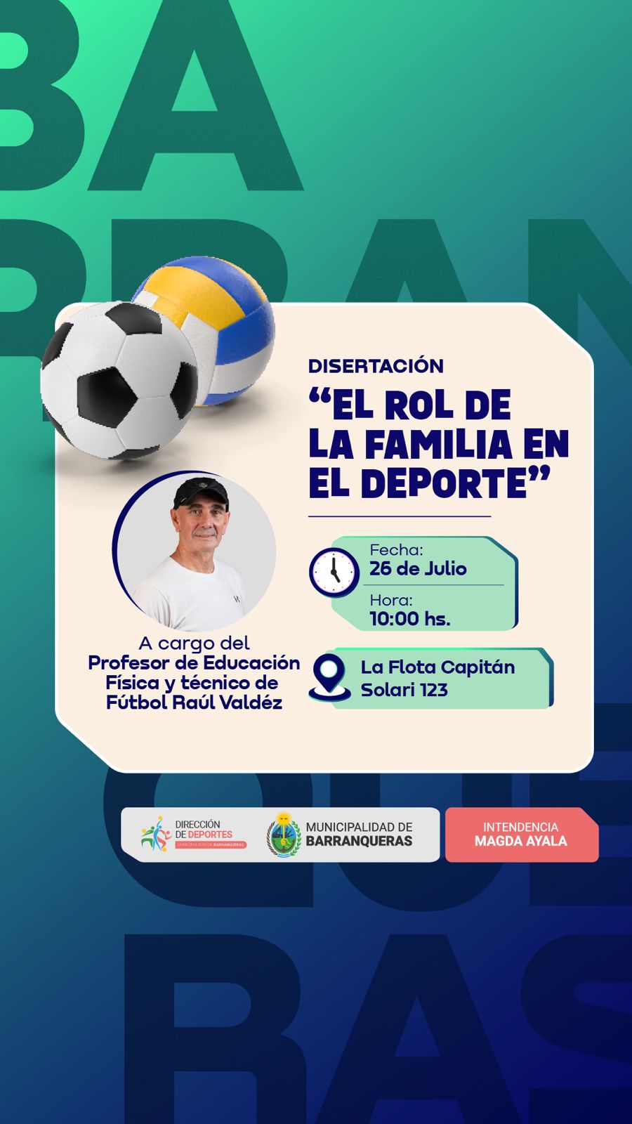 Barranqueras promueve el rol de la familia en el deporte con una jornada de reflexión