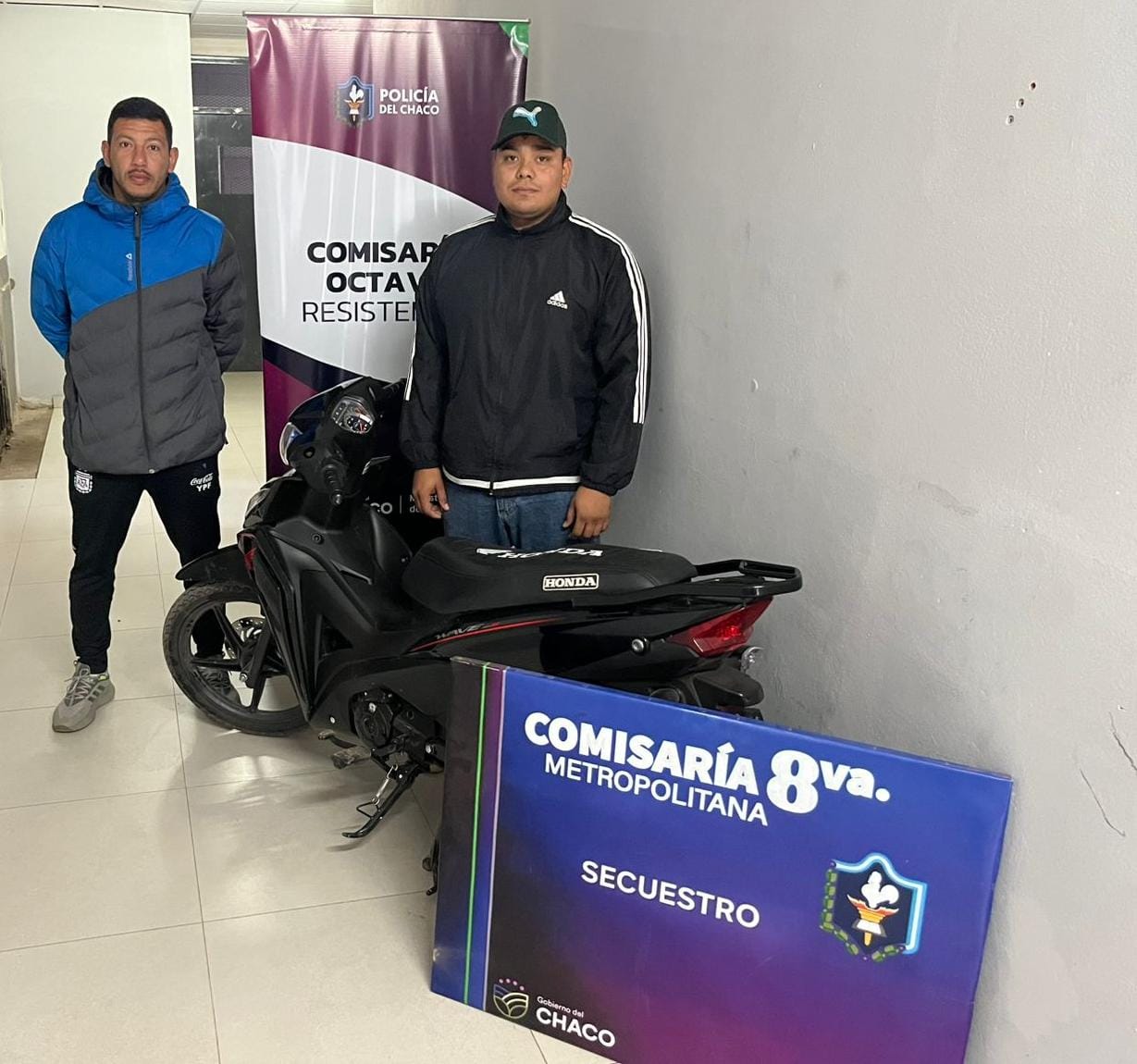 Resistencia: robaron la moto de un policía y la recuperaron a la hora de la denuncia