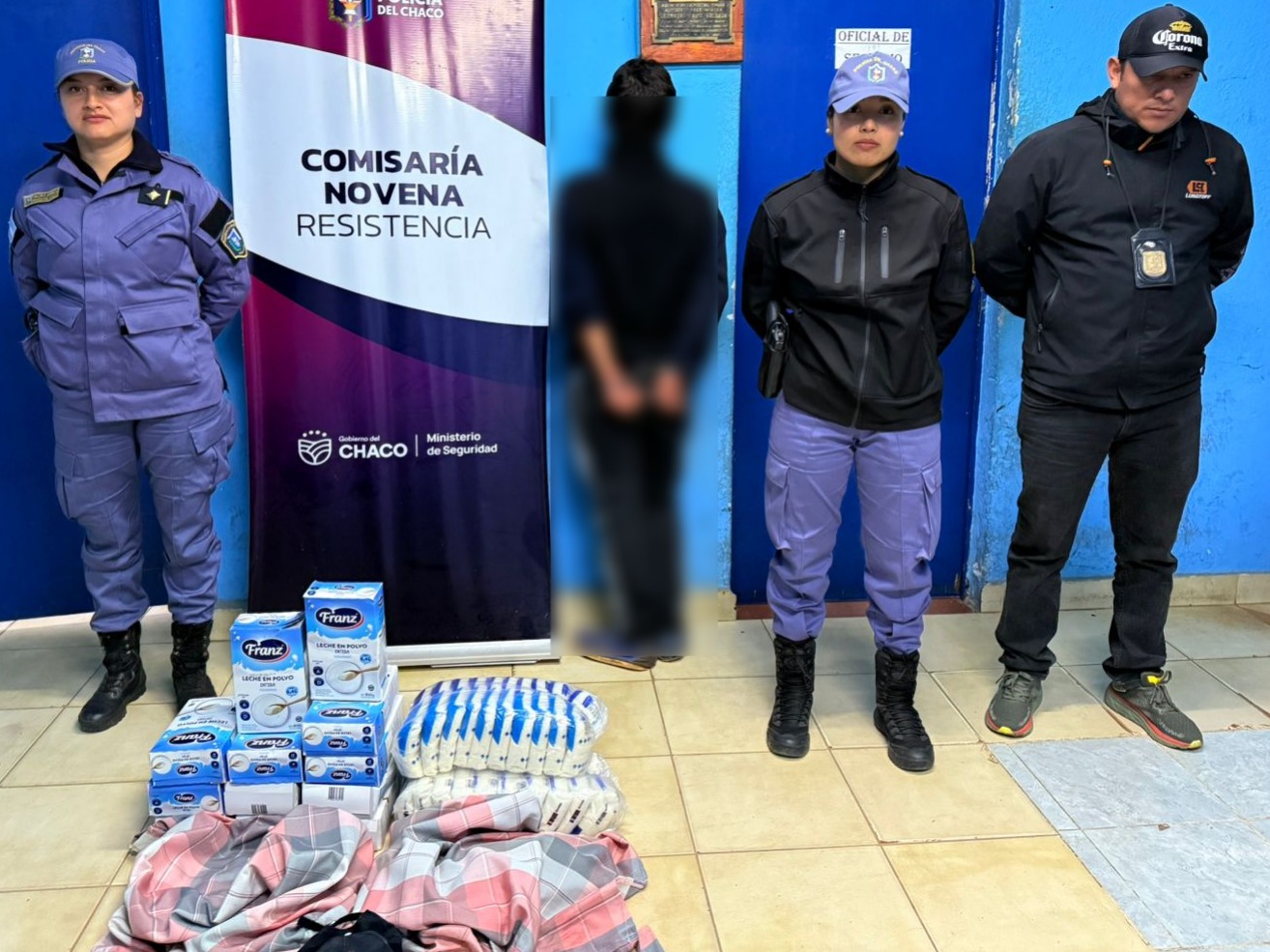 Rápida intervención policial evitaron que robe en un jardín de infantes