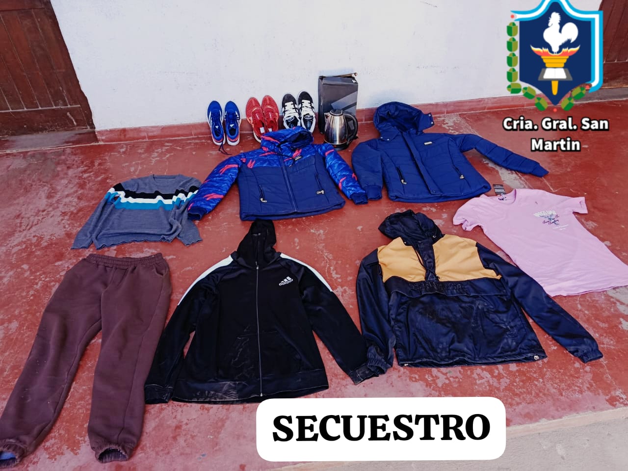 San Martin: recuperan elementos robados de un local comercial, hay dos aprehendidos