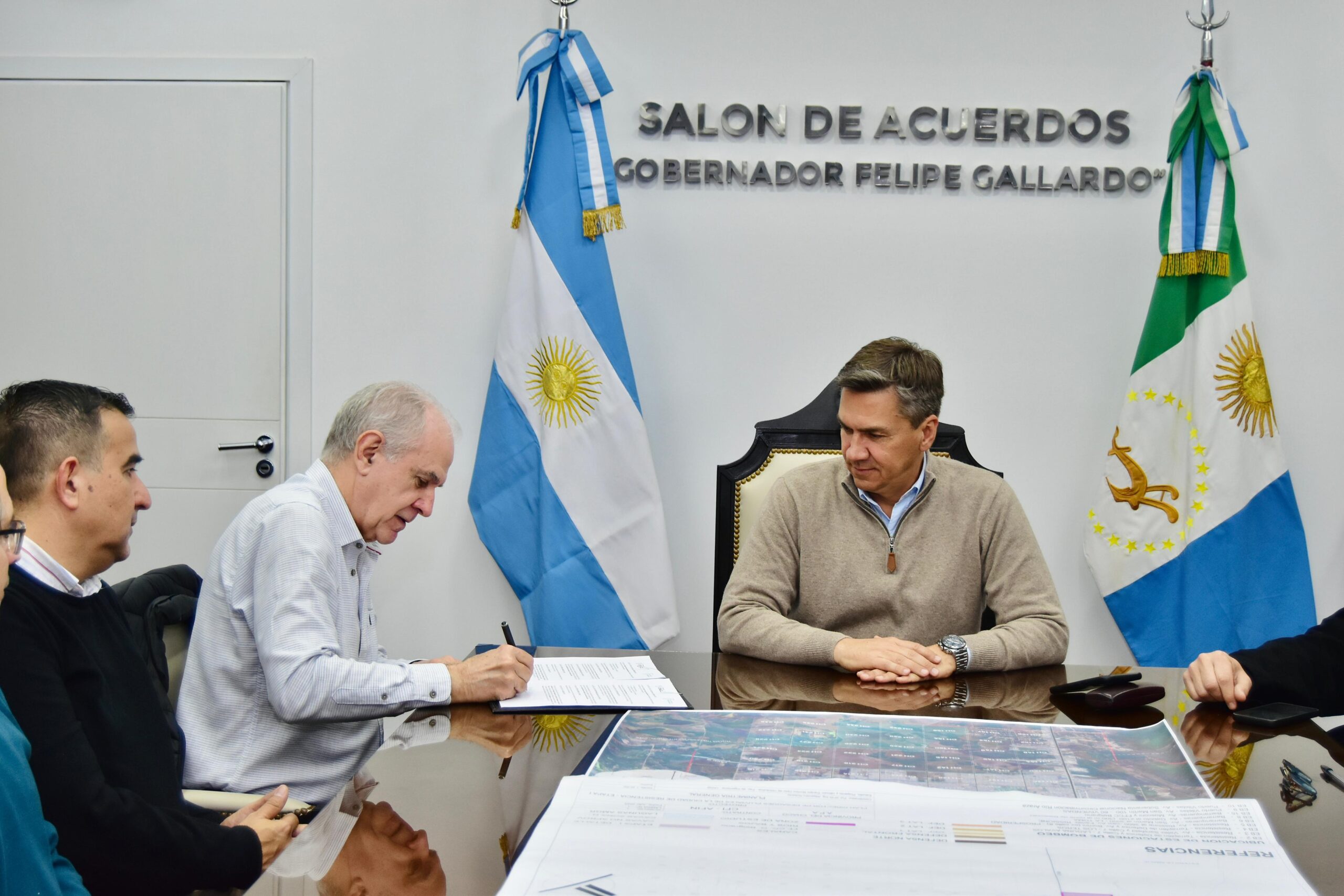 Provincia y Municipio acordaron un plan de drenaje pluvial para zona sur y presentaron el plan director de desagües pluviales