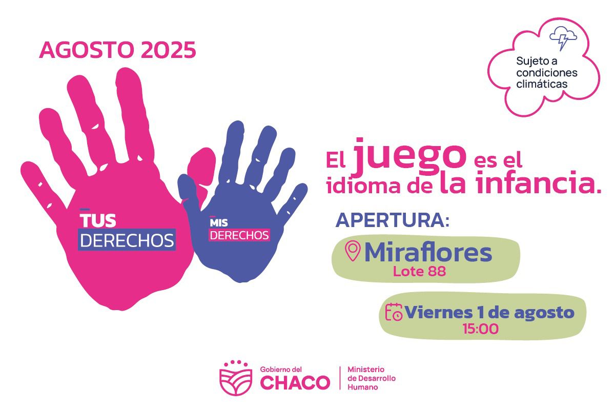Mes de la Infancia: Chaco lanza “Mis derechos, tus derechos” desde Miraflores