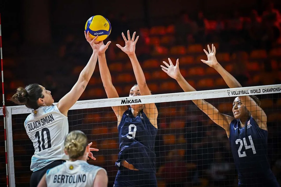 Mundial de voley: La Selección argentina femenina perdió con su par de Estados Unidos en la segunda fecha