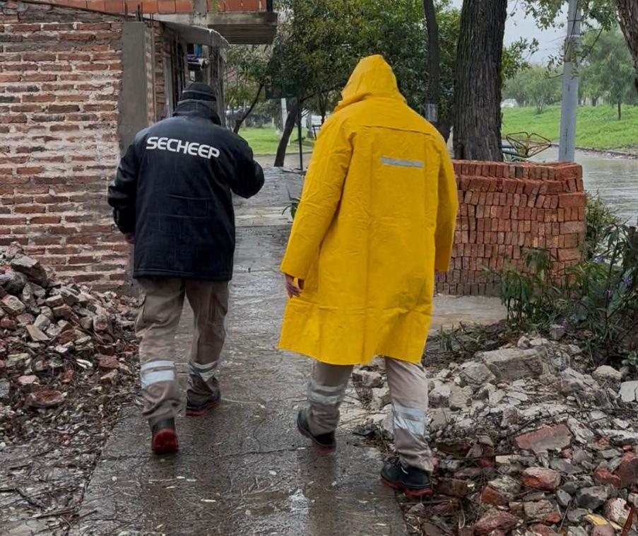 Trabajos de SECHEEP tras el temporal del lunes en el área metropolitana
