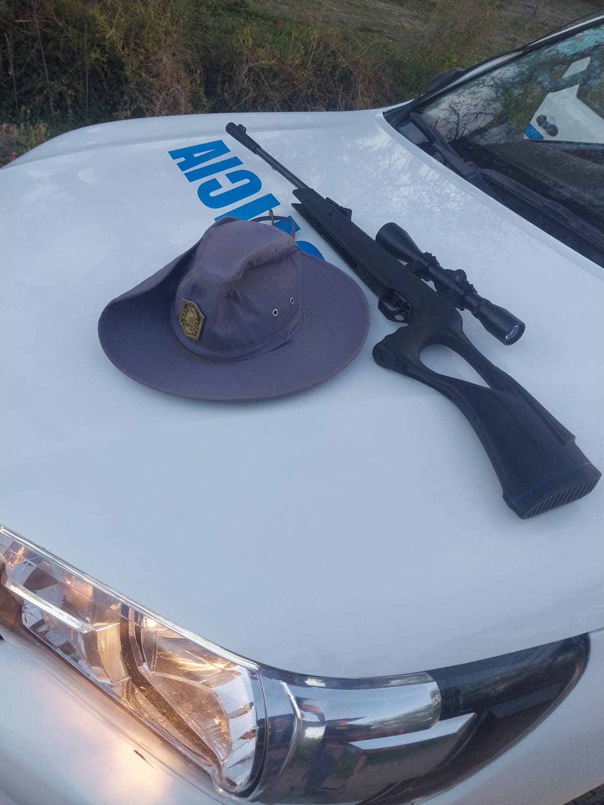 Dos hombres fueron demorados en operativo rural con armas de aire comprimido