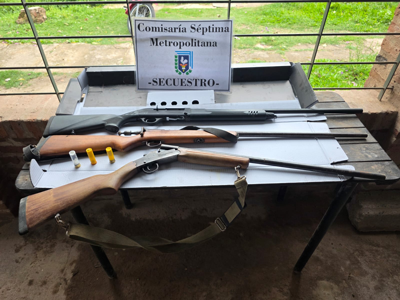 Detenido por violencia de género: la Policía incautó tres escopetas
