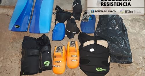 Secuestran equipamiento de hockey robado en Resistencia