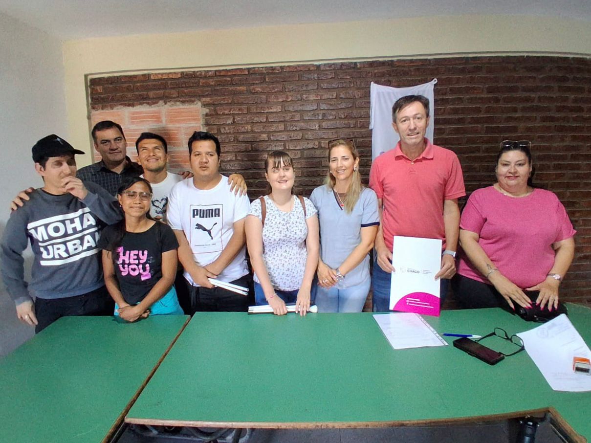 En Castelli, Ñachec articula acciones con personas no videntes para desarrollar proyectos inclusivos
